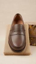 Dusty Taupe Penny Loafer with Comfort Insole